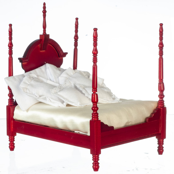Four Poster Bed - Mahogany