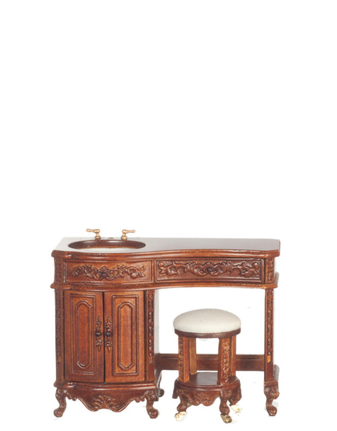 Avalon Sink with Stool - Walnut