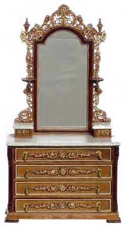 RI Mauldie Victorian Vanity - Walnut