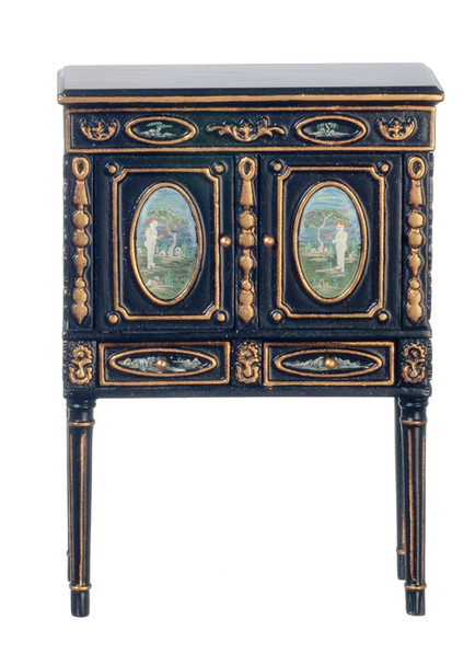 Chinese 2 Door Cabinet - Black