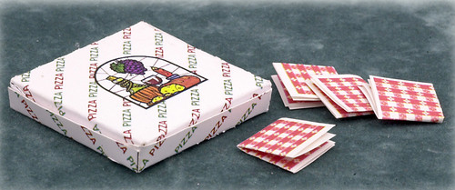 Pizza Box and Napkins