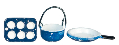 Spatter Cookware Set - Blue