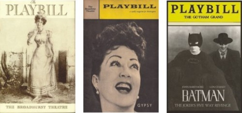 Vintage Playbills Set