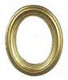 Picture Frame - Oval and Gold-Tone