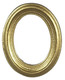 Picture Frame - Oval and Gold-Tone