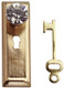 Dollhouse City - Dollhouse Miniatures Crystal Classic Knob with Key