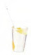 Glass with Lemon and Straw