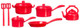 Kitchenware Set - Red
