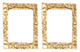 Rectangular Frames - Small and Gold