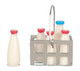 Milk Bottles in Basket
