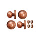 Door Knob with Keyhole Set - Bronze