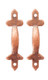Door Pulls Set - Bronze