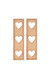 Heart Cutouts Shutters - Pair