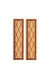 Dollhouse City - Dollhouse Miniatures Crosshatch Shutters - Pair