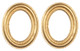 Oval Frames - Small and Gold
