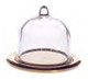 Gold Tray with Clear Dome