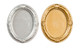 Frames with Glass - Oval and Gold, Silver