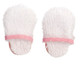 Womens Slippers - White and Pink