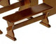 Nook Short Trestle Bench - Walnut