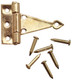 Dollhouse City - Dollhouse Miniatures T-Hinges with Nails Set - Brass