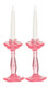 Candlesticks - Pink