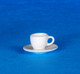 Dollhouse City - Dollhouse Miniatures Cup and Saucer - Porcelain