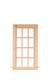 Dollhouse City - Dollhouse Miniatures 6 Over 6 Single Window