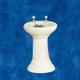 Sink - White with Gold Faucets