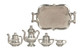 Tea Set with Tray - Silver