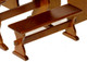 Nook LongTrestle Bench - Walnut