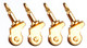 Caster Set - Brass