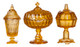 Candy Dishes Set - Dark Amber