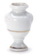 Porc Urn - Gold Trim