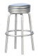 1950's Style Silver Stool