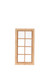 Dollhouse City - Dollhouse Miniatures 4 Over 4 Medium Window
