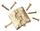 Butt Hinges with Nails - Brass