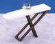 Folding Ironing Board with Iron - Walnut