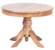 Dollhouse City - Dollhouse Miniatures Round Table - Oak