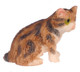 Dollhouse City - Dollhouse Miniatures Sitting Kitten - Brown
