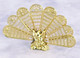 Brass Peacock Fan
