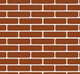 Brick Red On White