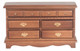 Dollhouse City - Dollhouse Miniatures Dresser - Walnut