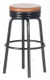 1950's Stool - Black and Oak