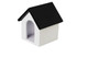 Doghouse - White and Black Roof