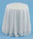 Skirted Table - White