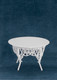 Dollhouse City - Dollhouse Miniatures Gathering Table - White Wire