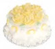 White Cake with Yellow Roses Set