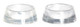 Small Pet Dishes - White