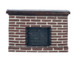 1/2 in Red Brick Fireplace