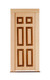 Dollhouse City - Dollhouse Miniatures 6 Raised Panel Door